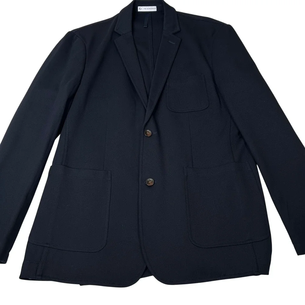 7Diamonds Men's‎ L Connor Fit Stretch Blazer Suit Jacket Navy Large